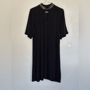 Michael Kors studded Mock Neck Black Dress Sz. XL